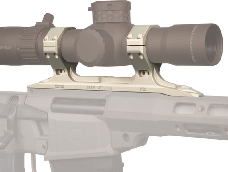 Q LLC AUS Direct Mount 35mm Scope Rings Clear for Q Fix Platform
