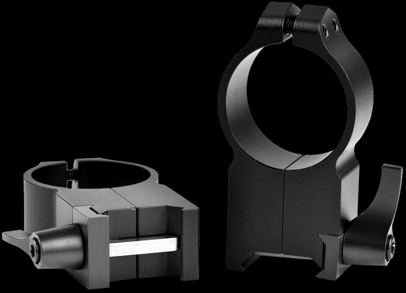 Warne Maxima 30mm Quick Detach Ultra High Vertical Scope Rings Matte Black