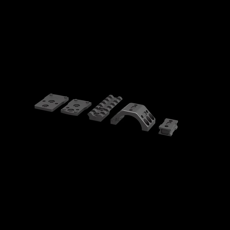 Vector Optics X-ACCU 30/34mm Mount Assembly Kit Picatinny Rail 45° Offset