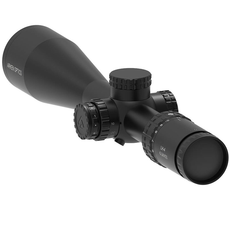 Arken Optics LH4 6-24x50 FFP Illuminated Rifle Scope 30mm Capped Turrets