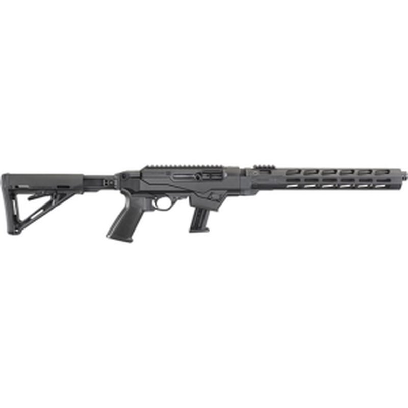 Ruger 19122 PC Carbine 9mm Luger 16.12" 17+1 Black Hard Coat Anodized Black Adjustable Magpul MOE Stock Right Hand