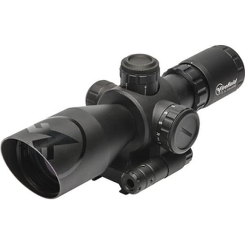 Firefield FF13065 Barrage w/Red Laser Matte Black 2.5-10x40mm Illuminated Red/Green Mil-Dot Reticle/Red Laser