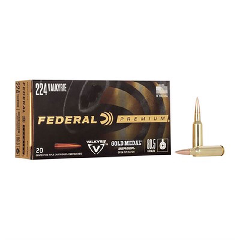 Federal 224 Valykrie Ammunition 80.5gr Berger