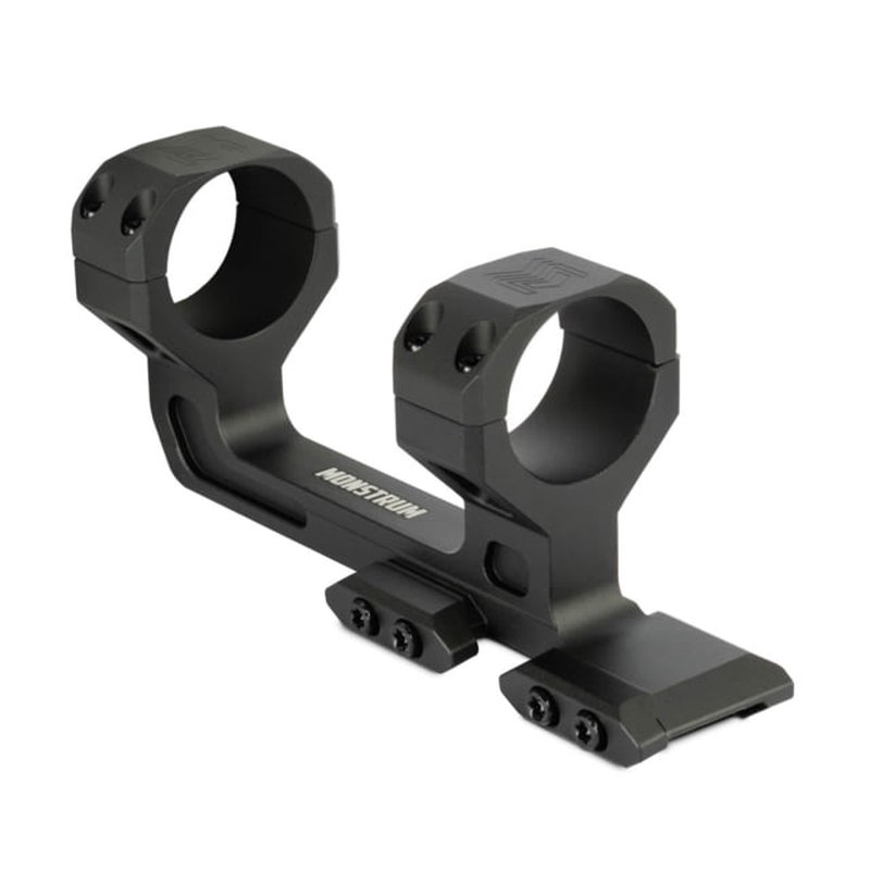 Monstrum Slim Profile Series V2 Ultralight Dual Ring Scope Mount 30 mm Diameter Black