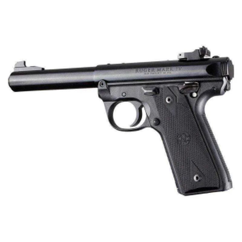 Hogue Ruger 22/45 MKIV Rubber Grip Panels Checkered Diamonds Black