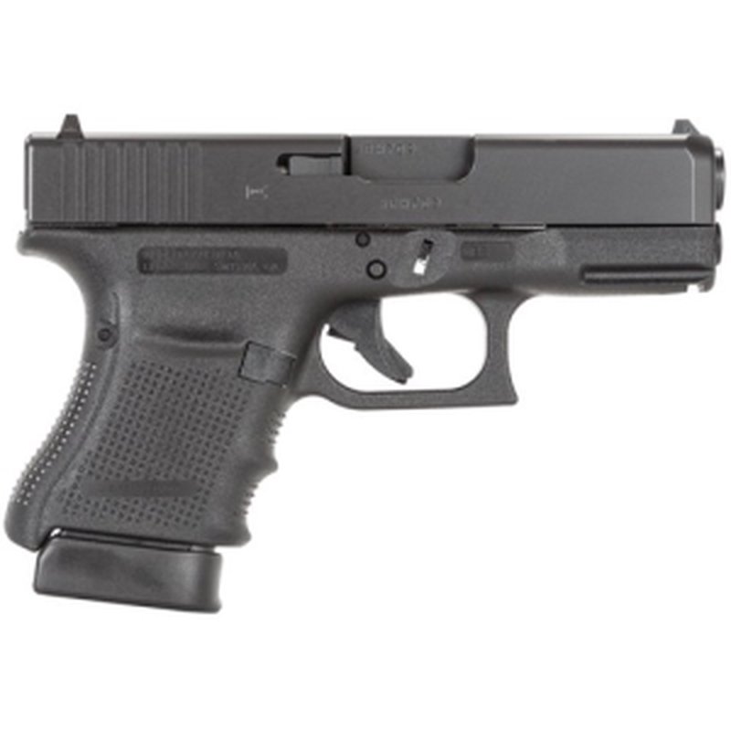 Glock G30 Gen4 3.78 in .45 ACP 10-Round Subcompact Pistol Black Polymer Gas Nitride