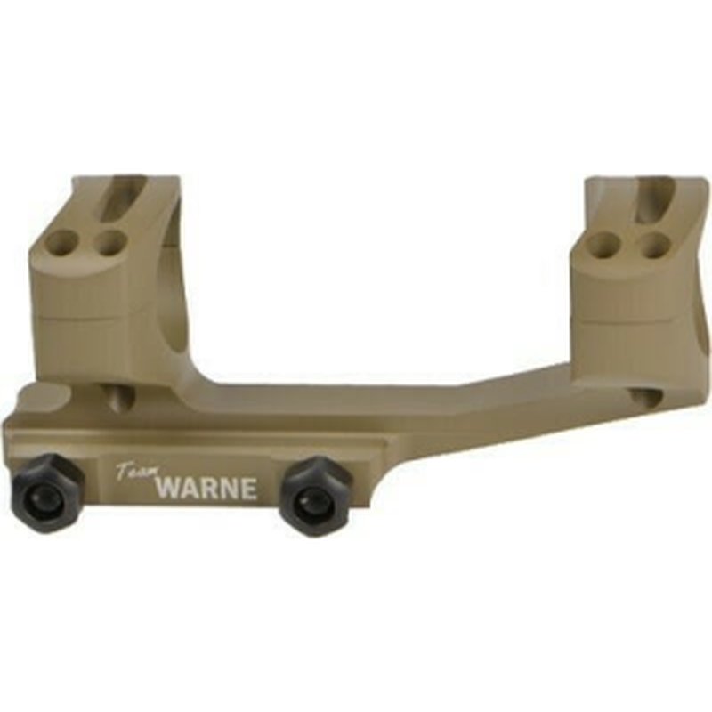 Warne X-SKEL Gen 2 Extended Skeletonized 1 Inch Cantilever Scope Mount, Dark Earth, 1" Tube.