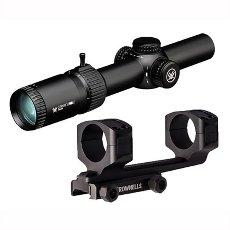 Strike Eagle 1-6x24mm Rifle Scope - Strike Eagle 1-6x24mm SFP Illuminated AR-BDC3 (MOA) Black With Mount