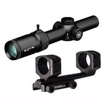 Strike Eagle 1-6x24mm Rifle Scope - Strike Eagle 1-6x24mm SFP Illuminated AR-BDC3 (MOA) Black With Mount