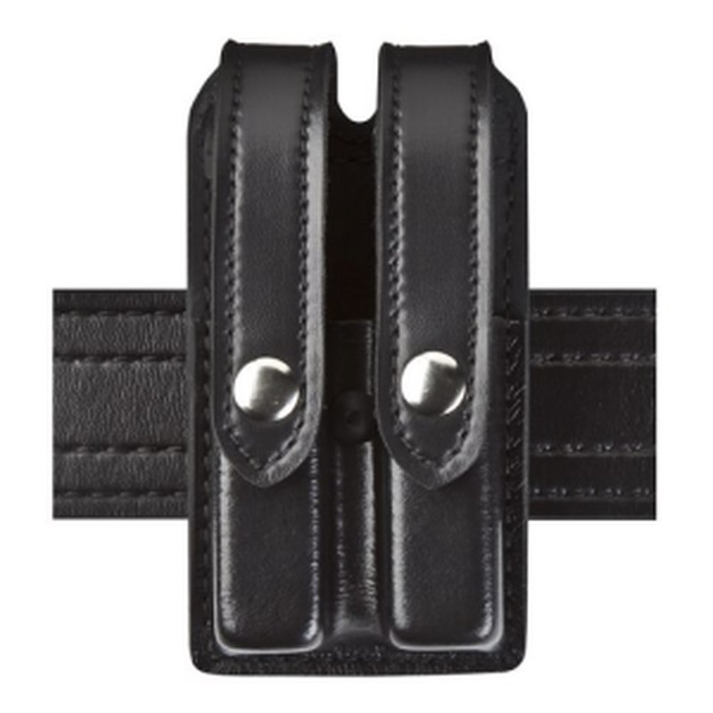 Safariland 78 Slimline Double Magazine Pouch Fits Glock 17/22 STX Tactical Black with Black Snap