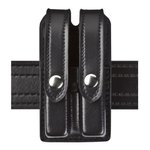 Safariland 78 Slimline Double Magazine Pouch Fits Glock 17/22 STX Tactical Black with Black Snap