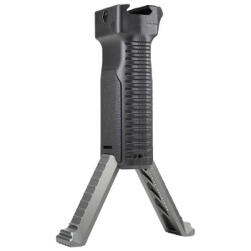 STRIKE INDUSTRIES Bipod Grip with Aluminum Legs (Picatinny) Gray