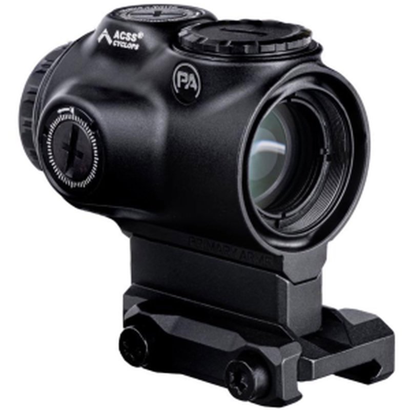 Primary Arms GLx 1x MicroPrism Prism Scope ACSS Cyclops Gen 3 Reticle Green Illuminated Matte Black