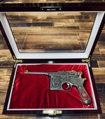 Mauser Red 9 Broomhandle 9mm Handgun – 4in Barrel, Engraved Finish