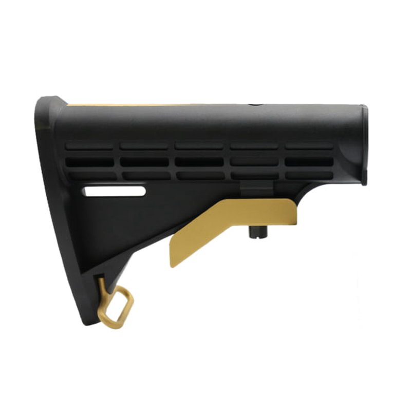 Tiger Rock AR-15 Collapsible Standard Version Stock Body Mil Spec Cerakote Gradient Gold Medium