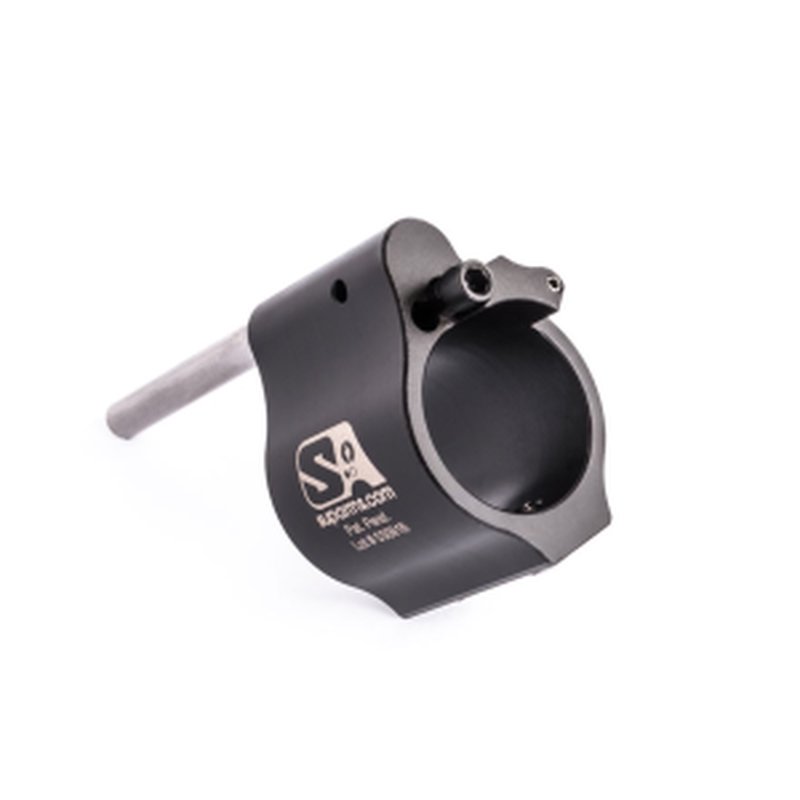 Superlative Arms Bleed Off Set Screw Adjustable Low Profile Gas Block AR-15, LR-308 0.875" Melonite Black