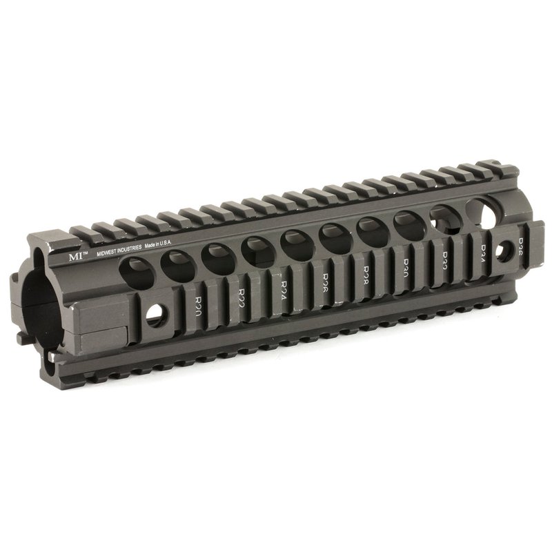 Midwest Industries Gen2 Two Piece Free Float Handguard, Mid-Length, Black MCTAR-21G2