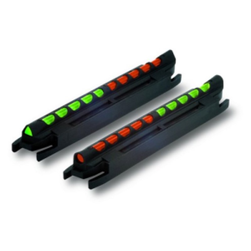 HiViz TO300 Two-In-One Magnetic Front Sight Black | Green/Orange Fiber Optic