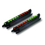 HiViz TO300 Two-In-One Magnetic Front Sight Black | Green/Orange Fiber Optic