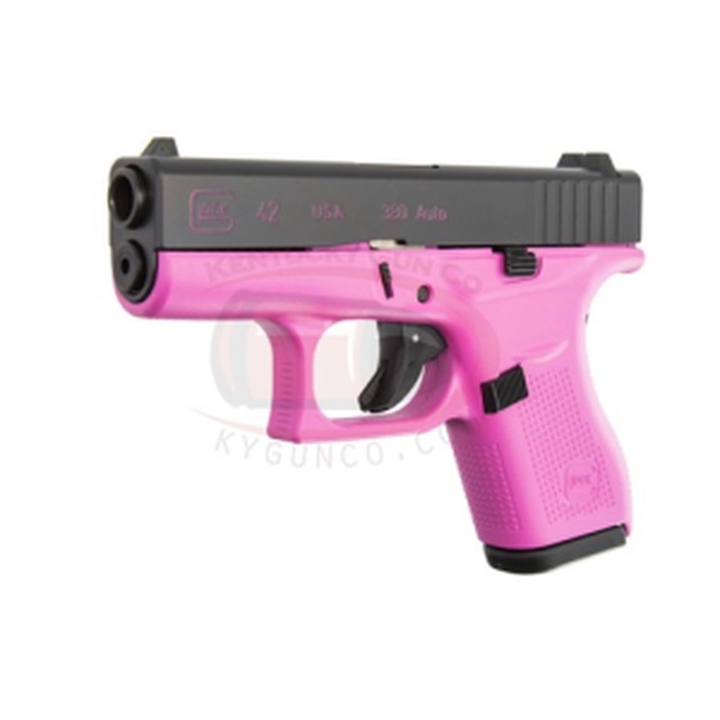 Glock G42 .380ACP 3.25" 6rd Hogue Pink