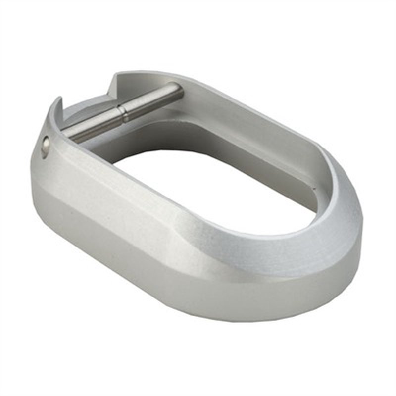 STI/SVI AR-15 Oversized Magazine Well, Silver Aluminum