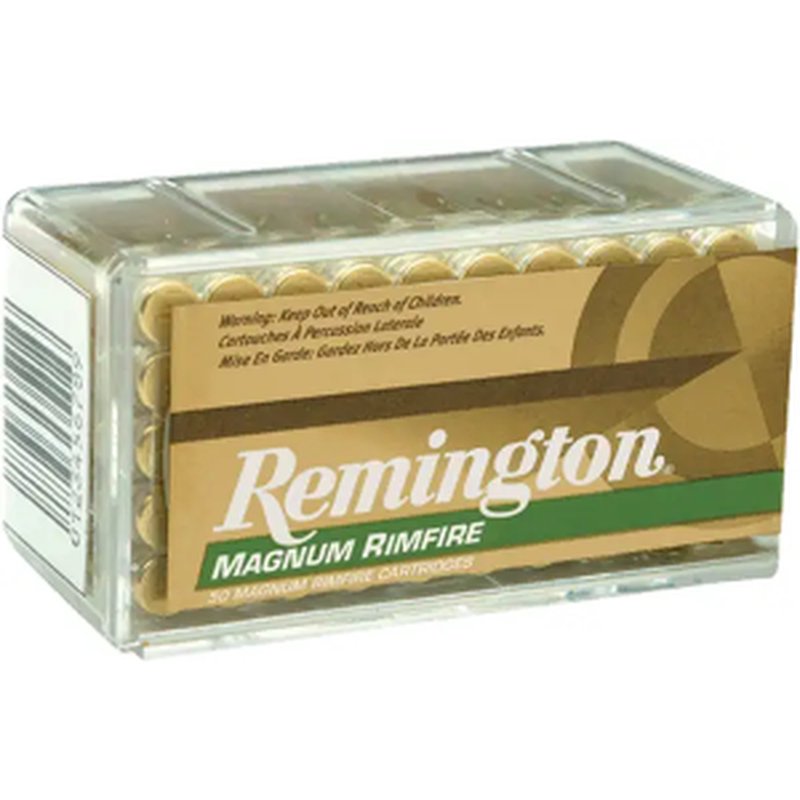 Remington REM 22 Mag 40gr PSP 50BX Rimfire Ammunition