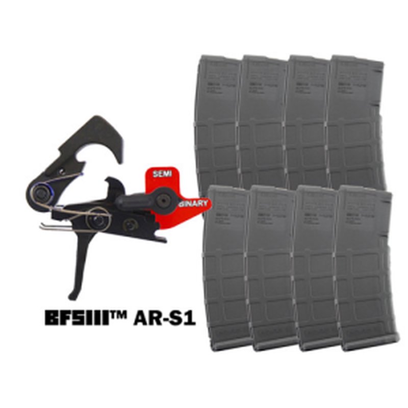 Franklin Armory BFSIII AR-S1 Binary Trigger 8 Magpul PMAG 30rd Magazine Combo