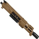 ABC RIFLE COMPANY AR-15 .223 Remington/5.56x45mm NATO Micro Pistol 5in Barrel Custom 5in Top Cut Custom M-LOK Handguard Complete Upper Receiver w/BCG And Charging Handle