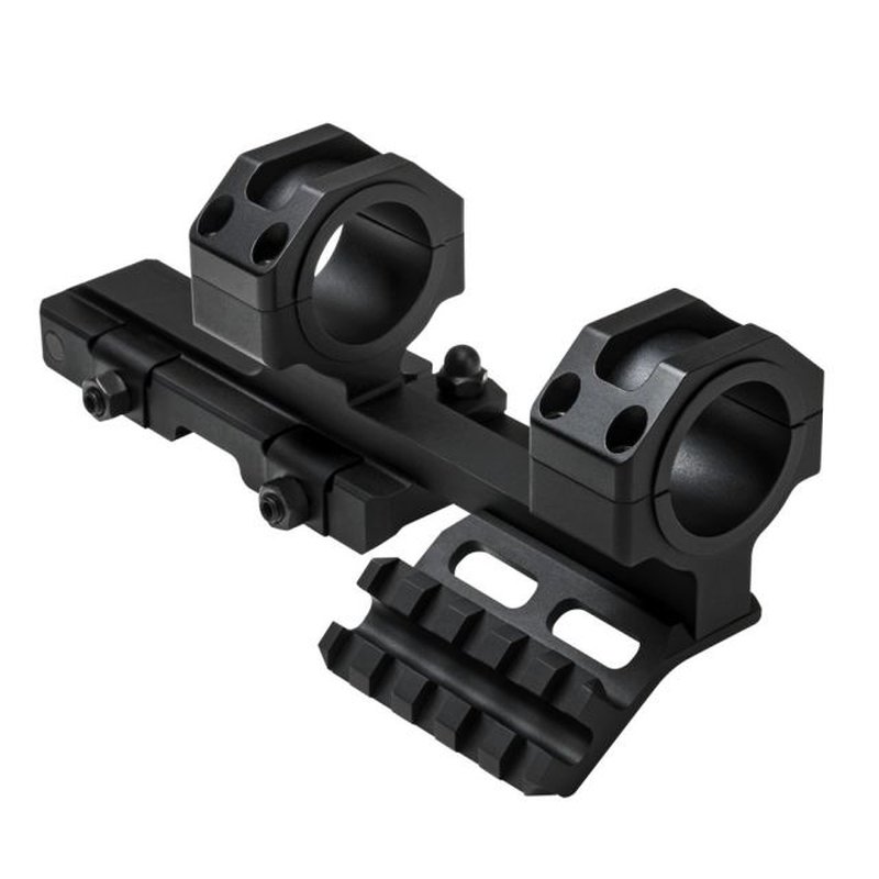 NcSTAR Gen II SPR 30mm Cantilever QR Scope Mount Black With 1in Inserts