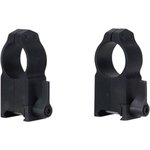 Warne 204LM Maxima Vertical Ring Set Quick Detach For MSR AR10/AR15 Maxima/Weaver/Picatinny Ultra High 1" Tube Matte Black Steel