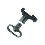 Uncle Mike's 21101 Quick Detach Sling Swivel Set, 1" Steel, Push Button, Picatinny/Weaver Compatible, Black