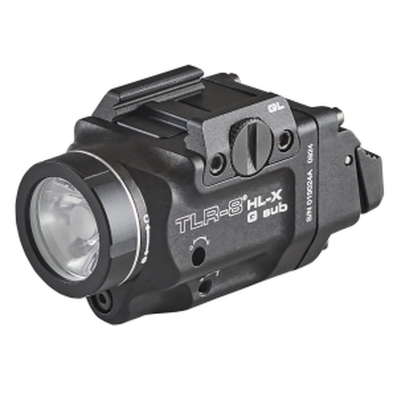 Streamlight TLR-8 HL-X G SUB USB SL-B9 Rechargeable 1000 Lumens LED Weapon Light for Glock 43X/48 Mos/43X/48 Rail