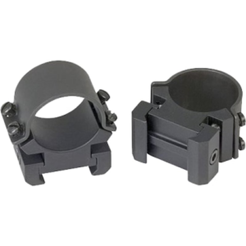 Weaver 49163 Sure Grip Scope Ring Set, 1-inch, Medium Height, Matte Black, Quick Detach