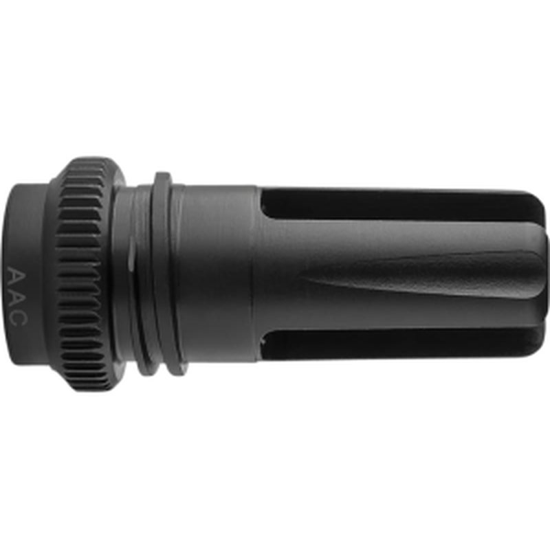 Advanced Armament Company 64141 Blackout Flash Hider 22 Cal (6.56mm) 1/2"-28 tpi, Black Steel, for AAC 51T Suppressors
