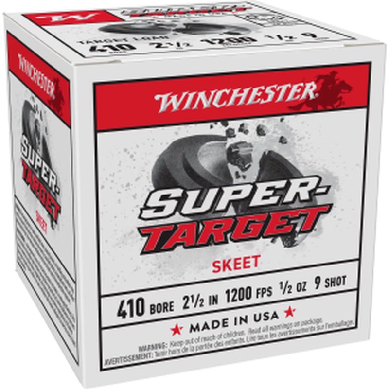 Winchester Super Target TRGT419 410 Bore 2-1/2" 1/2 oz #9 Shotshell Ammo