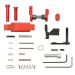 Armaspec Superlight AR-15 Lower Parts Kit .223/5.56 Red Anodized ARM252RED