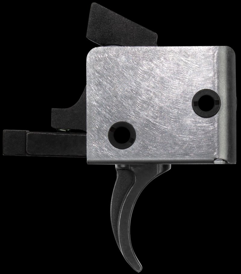 CMC Triggers AR-15 Drop-In Single-Stage Curved Trigger 4-4.5 lb Black Silver 92501
