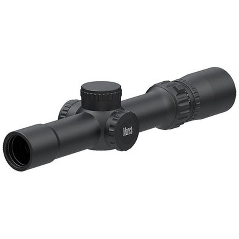 March Compact 1-10x24 LPVO Riflescope 30mm Tube Di-plex Reticle