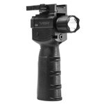 NcSTAR VISM Vertical Grip Weapon Light with Strobe Flashlight & Green Laser 300 Lumen Black