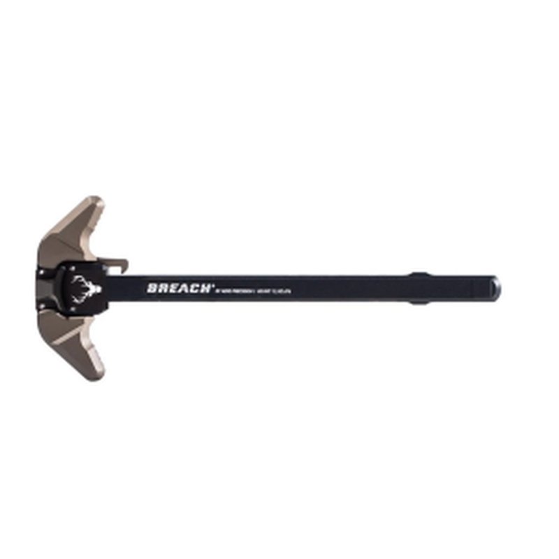 Stag Arms AR15 BREACH Ambi Charging Handle with Large Lever - Black / Kodiak Brown Anodized