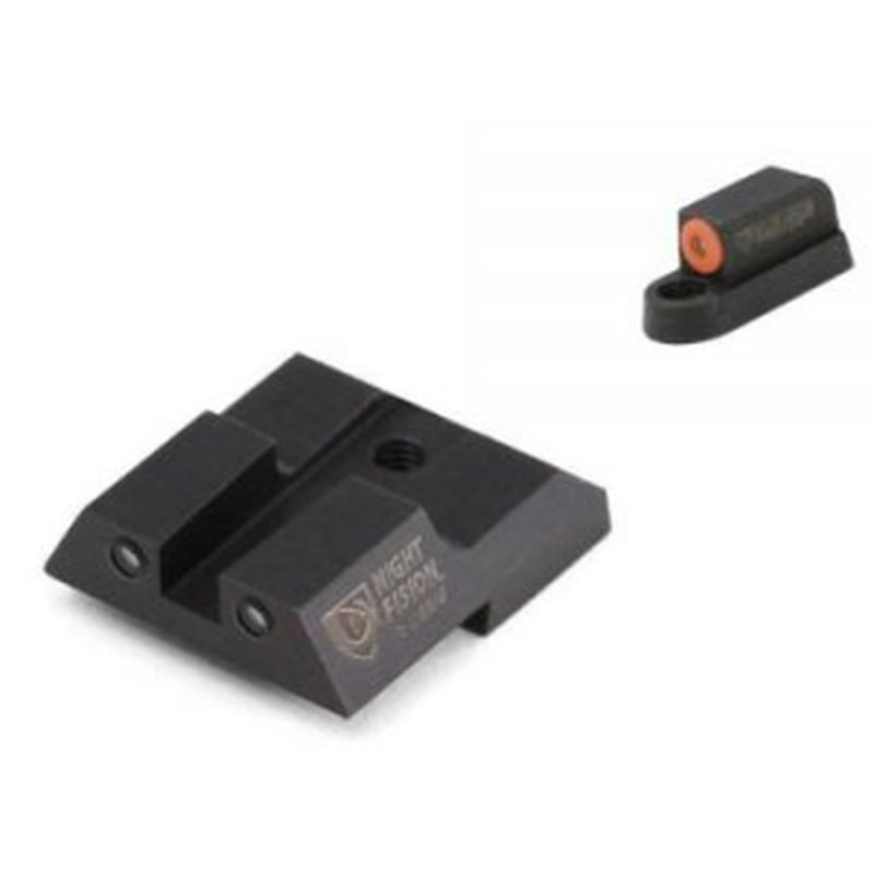 Night Fision Perfect Dot NS Tritium Sight Set Orange Front Square Black Rear