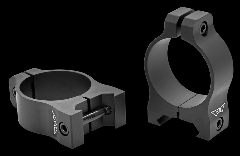 Warne Vapor 30mm Scope Rings Matte Black Picatinny Weaver Compatible V413M