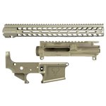 STAG 15 Builder Set w/ 15\" M-LOK Handguard, Left Handed - Clear Anodized