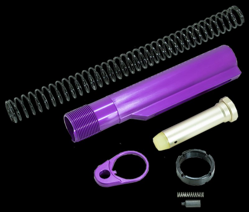 Timber Creek AR-15 Mil-Spec Carbine Buffer Tube Kit Purple Anodized ARBTKPPA