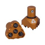 ADG Bipod Feet for Harris Bipods Quad Spike Orange