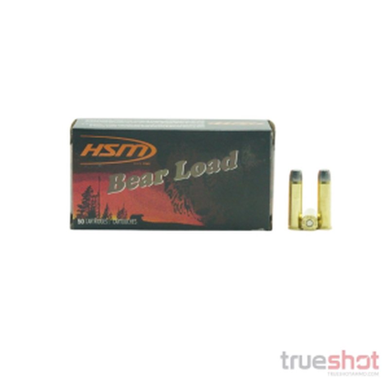 HSM 357 Magnum 180 Grain Hard Lead RNFP Gas Check Ammunition