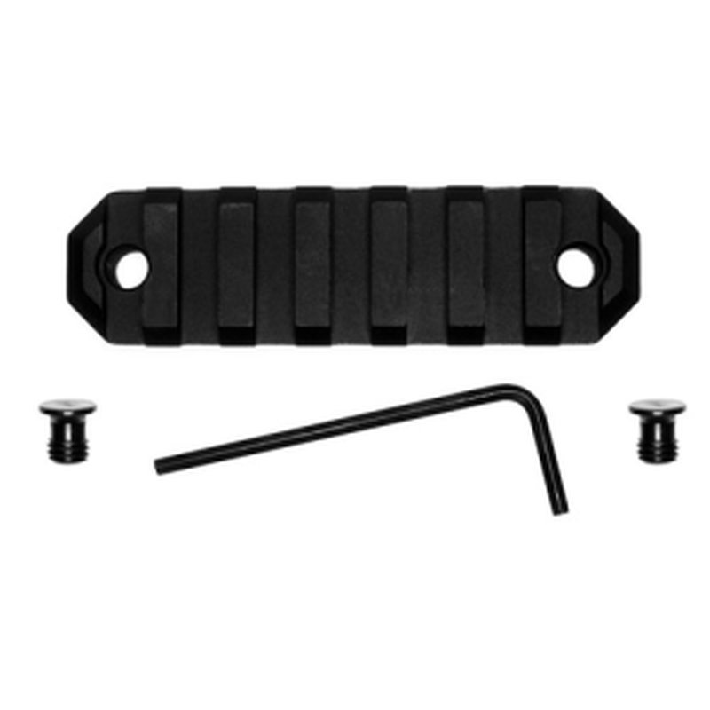 GrovTec 3" 7-Slot KeyMod Rail Section Black Anodized