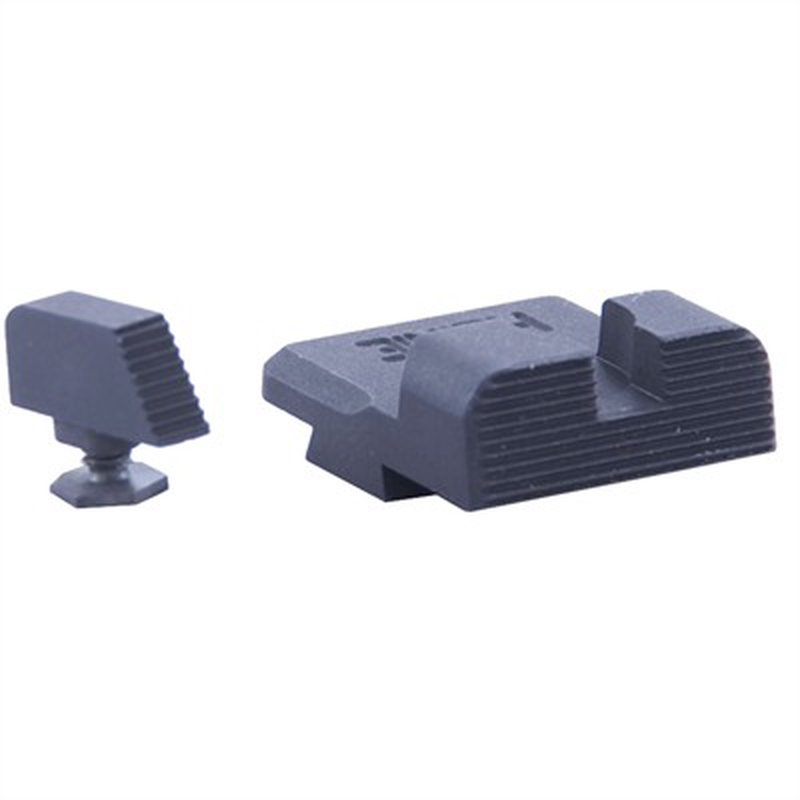Heinie Ledge Black Front & Rear Sight Set for Glock