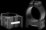 Warne Maxima 1 in Low Steel Fixed Scope Rings Matte Black for Picatinny Weaver