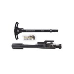 BHA Precision Complete M16 AR-15 5.56/300 Black Nitride C158 Logoed Bolt Carrier Group With AR-15 WarHammer Mod2 Black Large Lever Ambi Black Charging Handle
